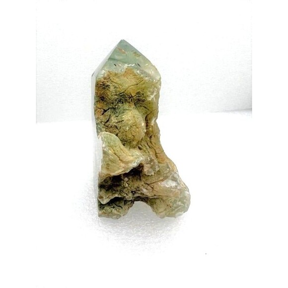 Beautiful Prehnite Raw Edge Point - Picture 4 of 8